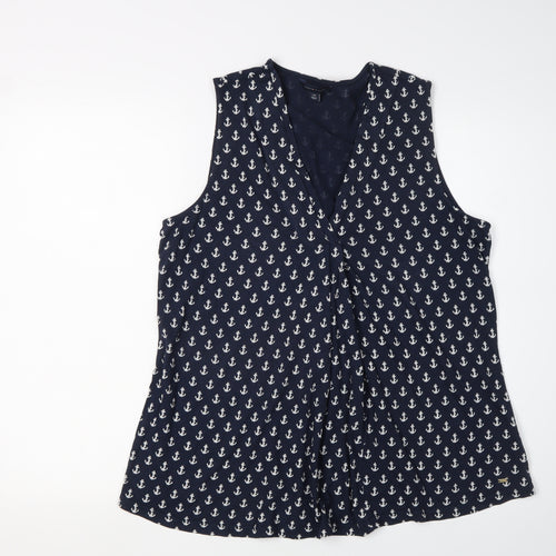 Tommy Hilfiger Women's Blue Nautical Tank Top