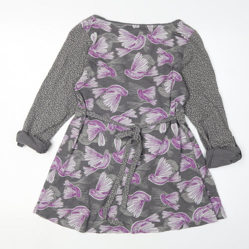 White Stuff Women's Grey Tunic Blouse Size 12