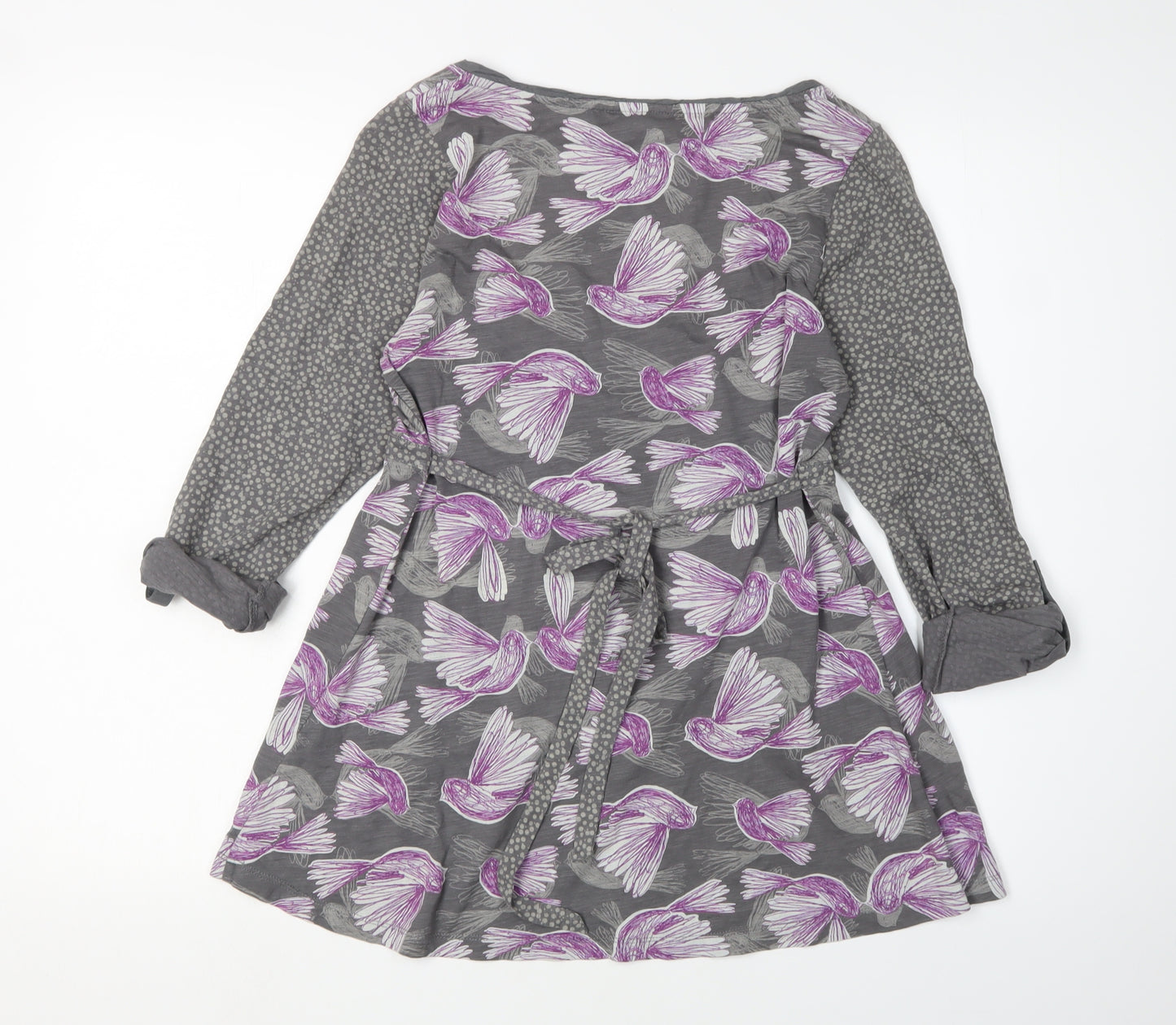 White Stuff Women's Grey Tunic Blouse Size 12