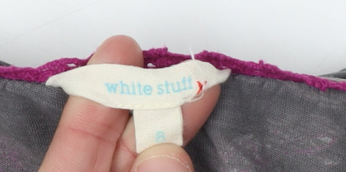 White Stuff Women's Grey Tunic Blouse Size 12