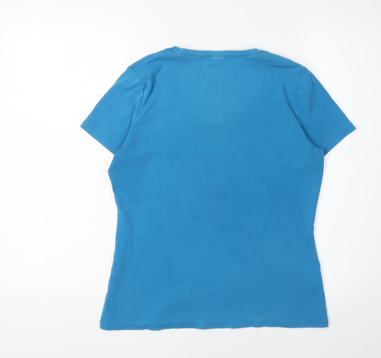 Laura Ashley Women's Blue T-Shirt, Size 18 Casual