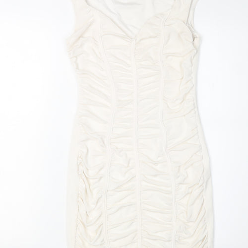 Parallel Lines Women’s White Bodycon Dress Size S