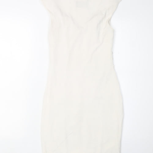 Parallel Lines Women’s White Bodycon Dress Size S