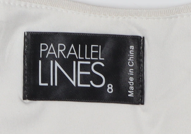 Parallel Lines Women’s White Bodycon Dress Size S