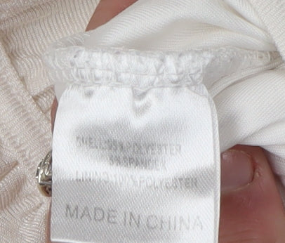 Parallel Lines Women’s White Bodycon Dress Size S