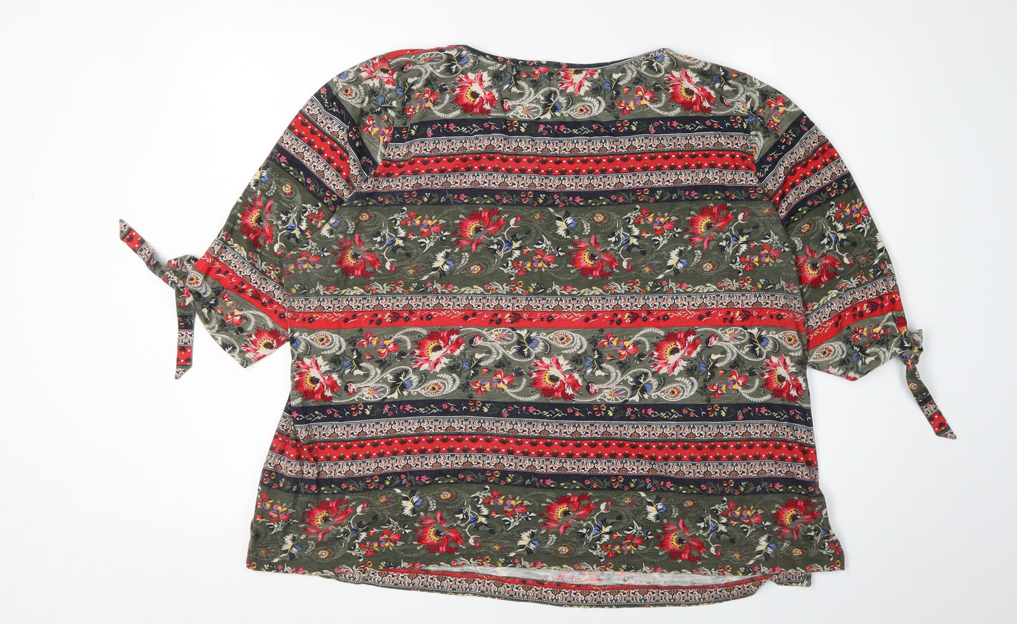 Monsoon Women's Multicoloured Floral T-Shirt Size 20