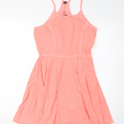 Superdry Women's Pink Skater Dress - S, Summertime Essential