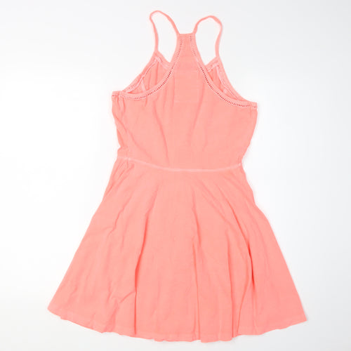 Superdry Women's Pink Skater Dress - S, Summertime Essential