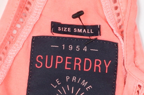 Superdry Women's Pink Skater Dress - S, Summertime Essential