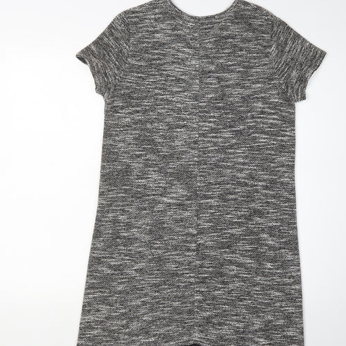 Miss Selfridge Women Grey Knee Length Shift Dress Size 10