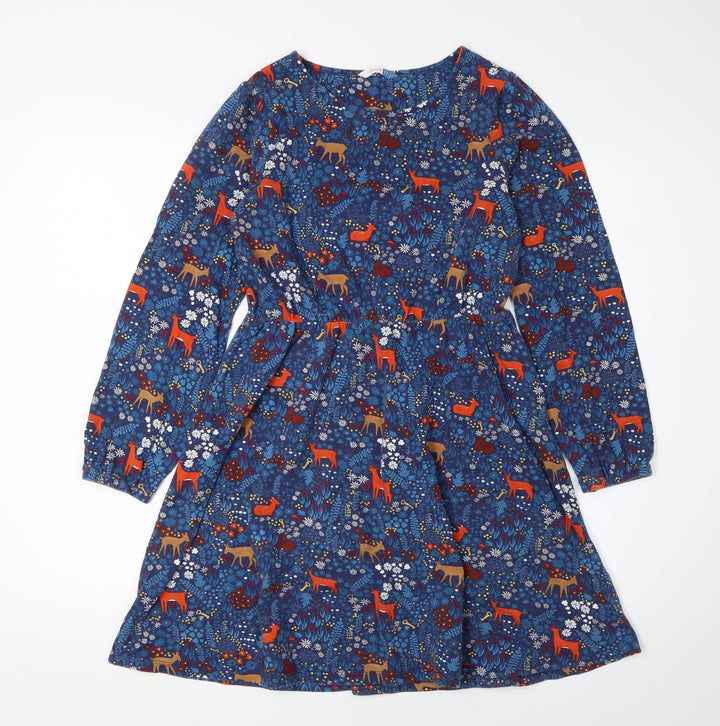 John Lewis Girls Multicoloured A-Line Animal Print Dress
