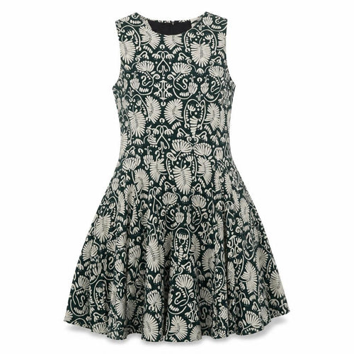 H&M Women's Multicoloured Floral Fit & Flare Dress