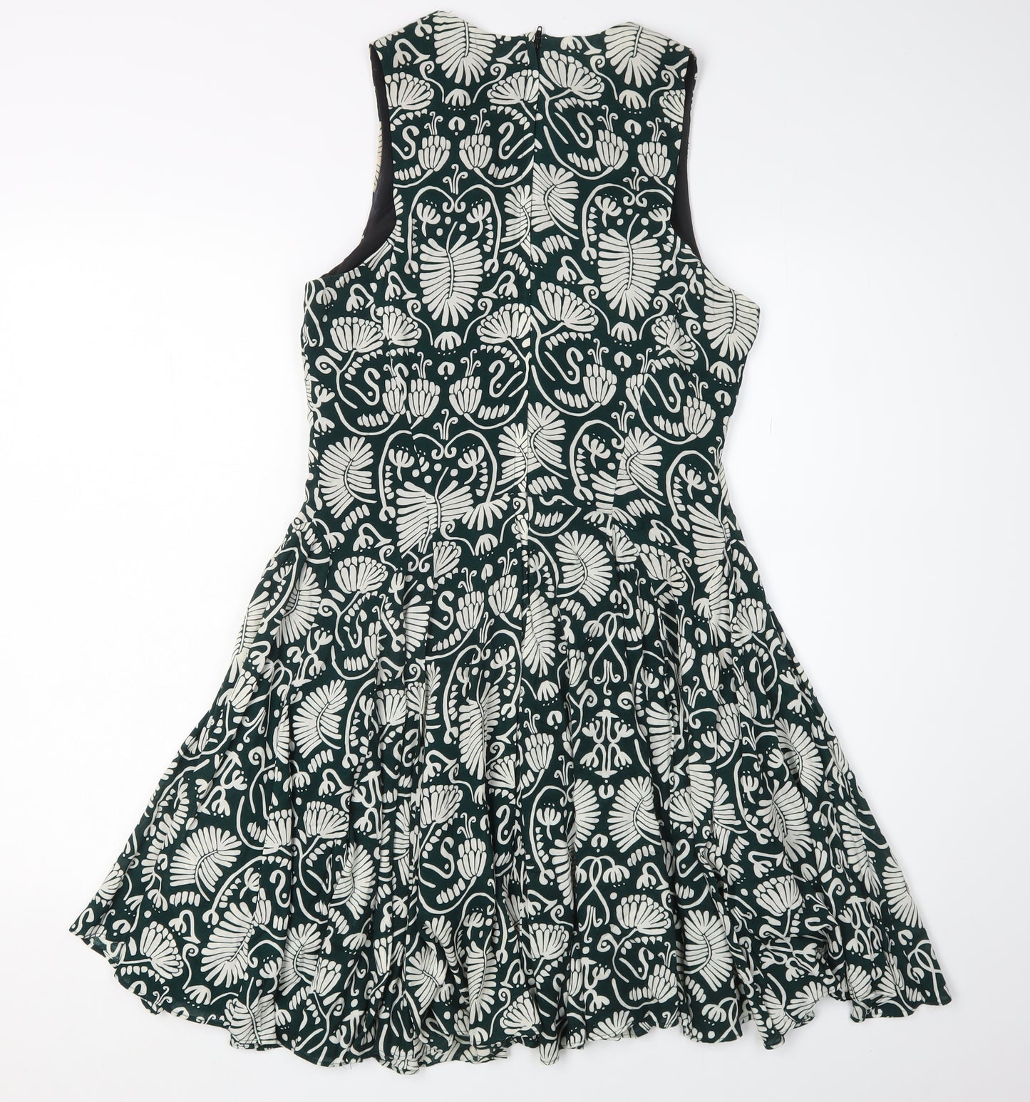 H&M Women's Multicoloured Floral Fit & Flare Dress