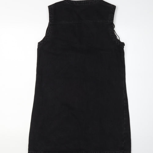 Topshop Women’s Black Fringe Casual Dress Size 10