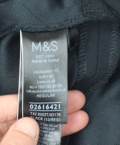 Marks and Spencer Women's Black Sheath Dress Size 12