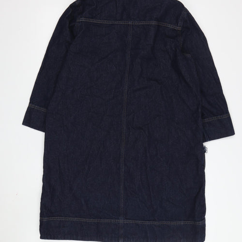 Hobbs Women's Blue Denim Shirt Dress Size 14