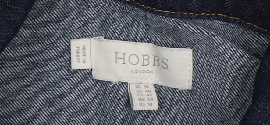 Hobbs Women's Blue Denim Shirt Dress Size 14
