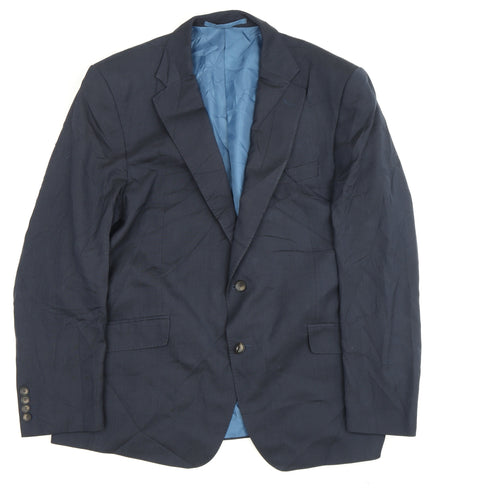 Marks and Spencer Men's Blue Jacket Blazer - 44R