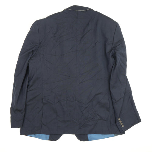 Marks and Spencer Men's Blue Jacket Blazer - 44R