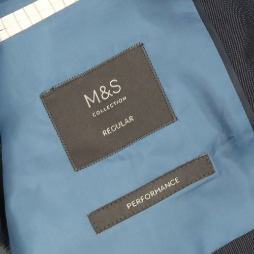 Marks and Spencer Men's Blue Jacket Blazer - 44R