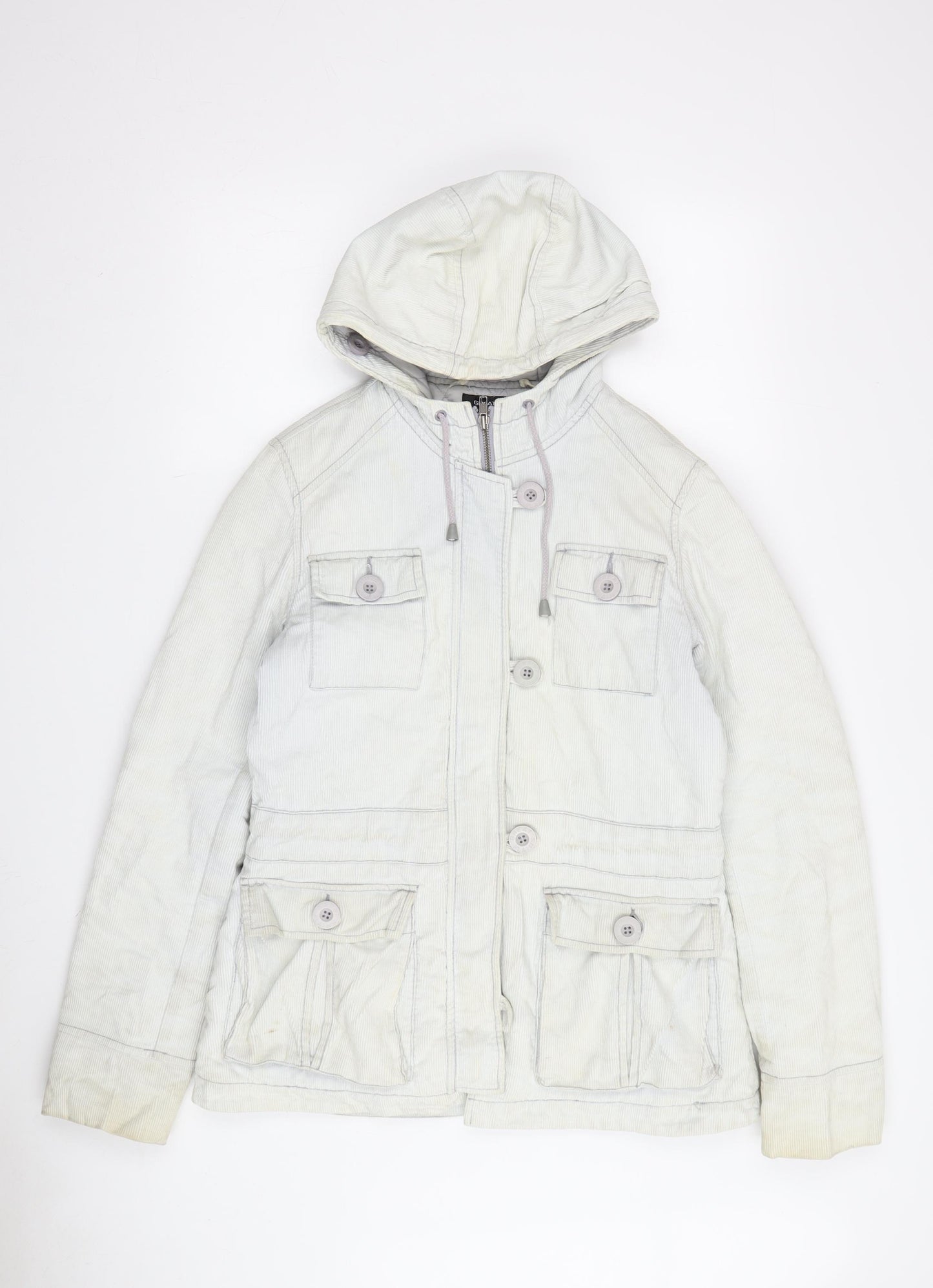 Great Plains Women's White Parka Jacket, Size S