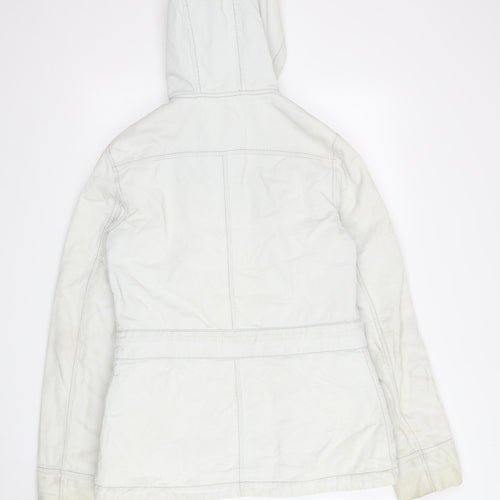 Great Plains Women's White Parka Jacket, Size S