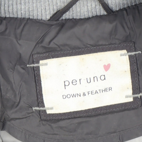 Marks and Spencer Grey Women's Puffer Jacket UK 18 Winter