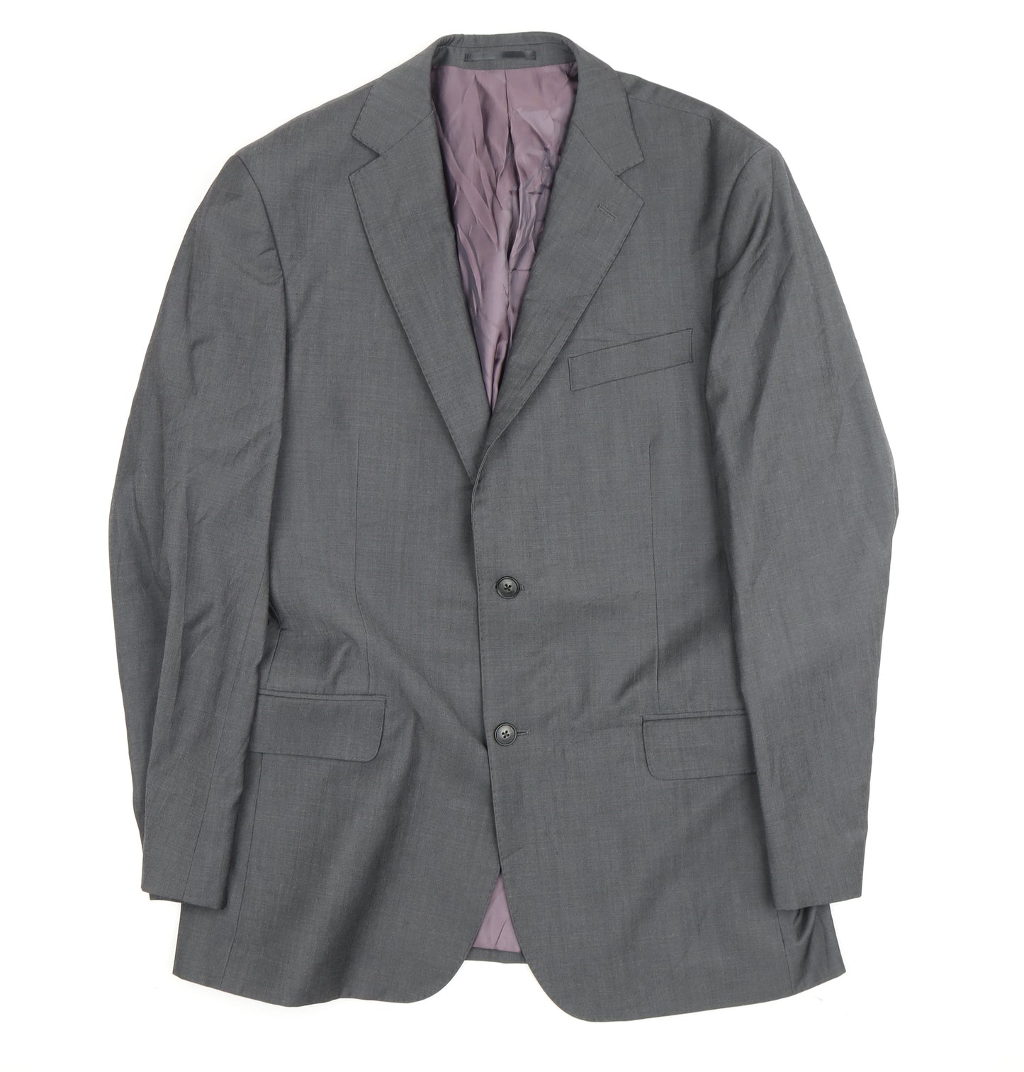 T.M.Lewin Men's Grey Wool Blazer 43 Regular Fit