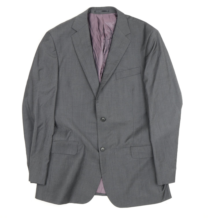 T.M.Lewin Men's Grey Wool Blazer 43 Regular Fit