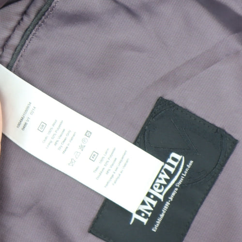 T.M.Lewin Men's Grey Wool Blazer 43 Regular Fit