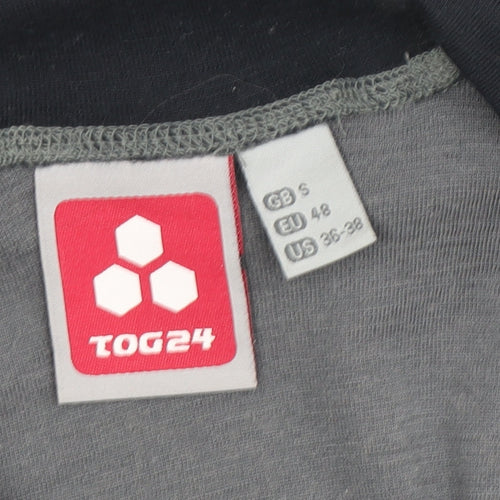 TOG24 Unisex Black Grey Pullover Hoodie S