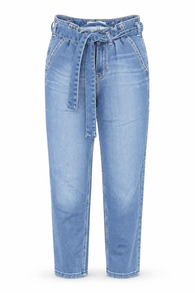Abercrombie Girls Blue Girlfriend Jeans, Size 9-10, Belted