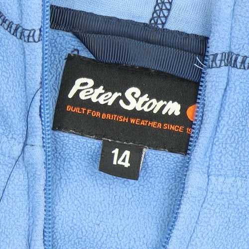 Peter Storm Women's Blue Fleece Jacket Size 14