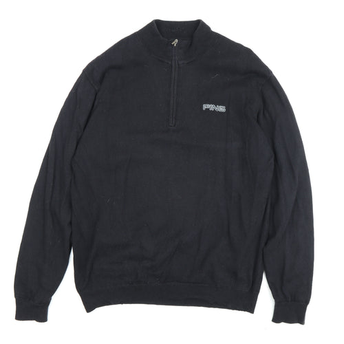 Ping Men's Black Medium Sports Jumper