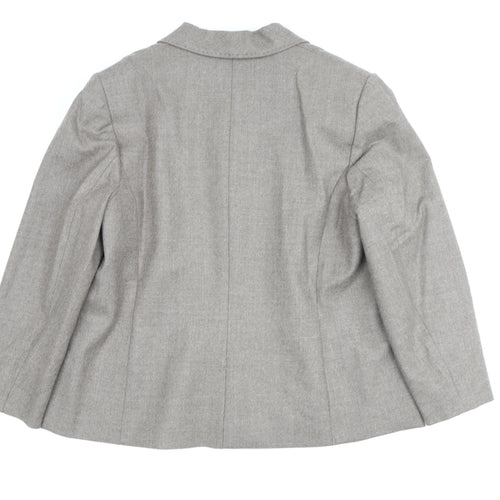 Eastex Women’s Grey Blazer, Size 18, Collared Classic