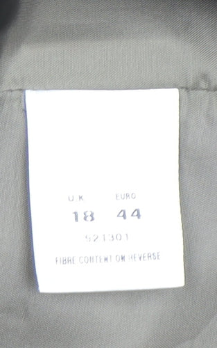 Eastex Women’s Grey Blazer, Size 18, Collared Classic