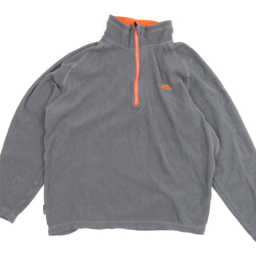 Trespass Grey Lightweight Fleece Pullover for Unisex Adults