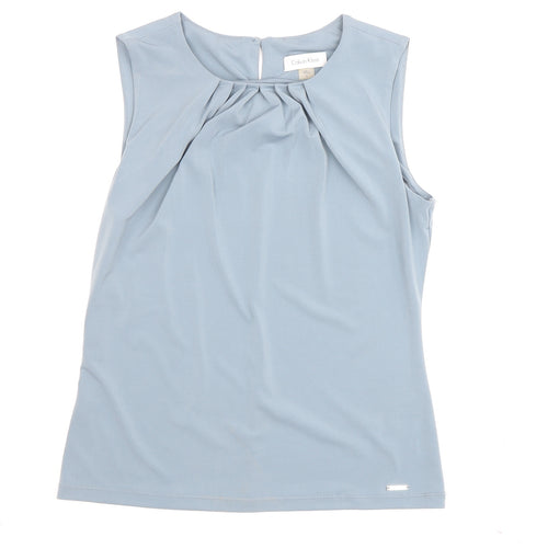 Calvin Klein Women's Blue Sleeveless Top, Size S