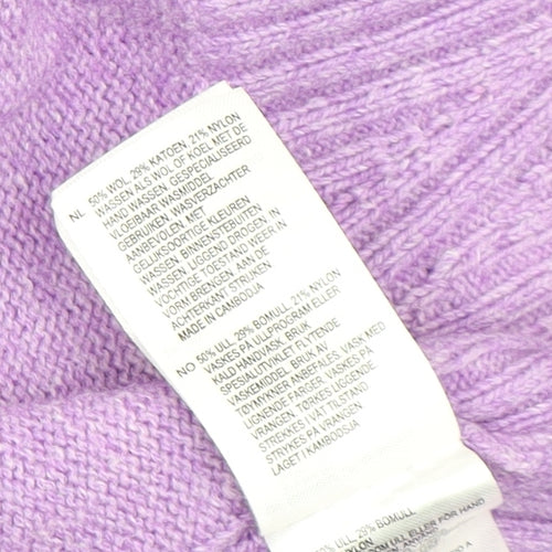 White Stuff Women's Purple Henley Jumper, Size 10