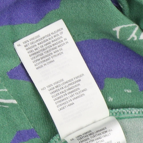White Stuff Women's Green Short Sleeve Shift Dress