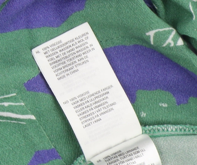 White Stuff Women's Green Short Sleeve Shift Dress