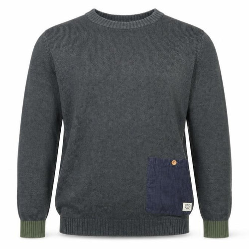 Jack & Jones Men's Green Pullover Jumper, Size S, Casual Knit