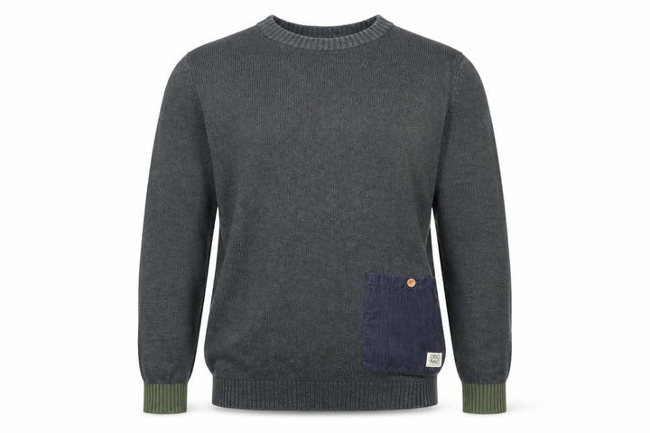 Jack & Jones Men's Green Pullover Jumper, Size S, Casual Knit