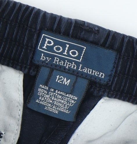 Polo by Ralph Lauren Unisex Baby Blue Khakis Trousers 12M