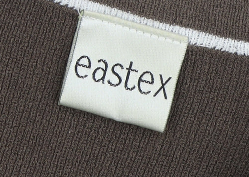 Eastex Women's Brown Cardigan Size 10 Regular Knit
