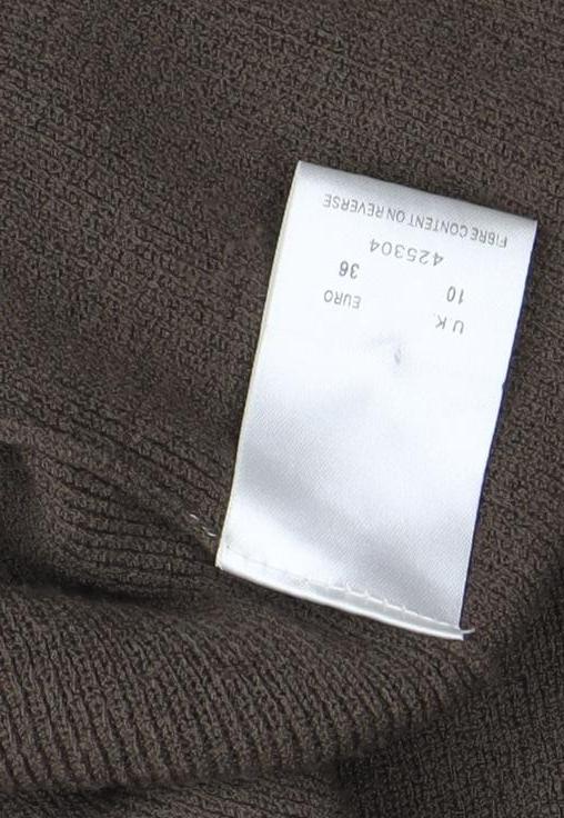 Eastex Women's Brown Cardigan Size 10 Regular Knit