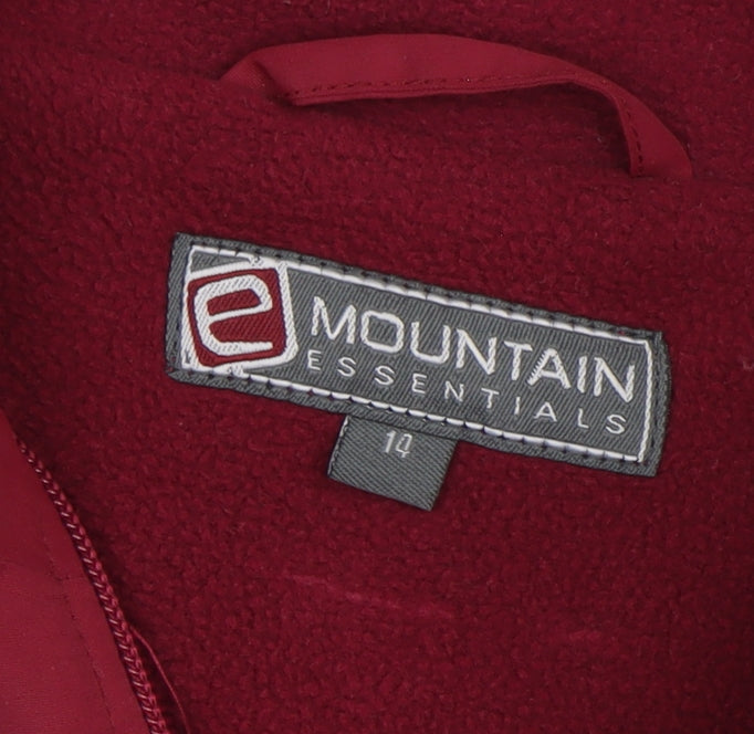 Mountain Essentials Women's Red Jacket, Size 10, Lightweight Casual