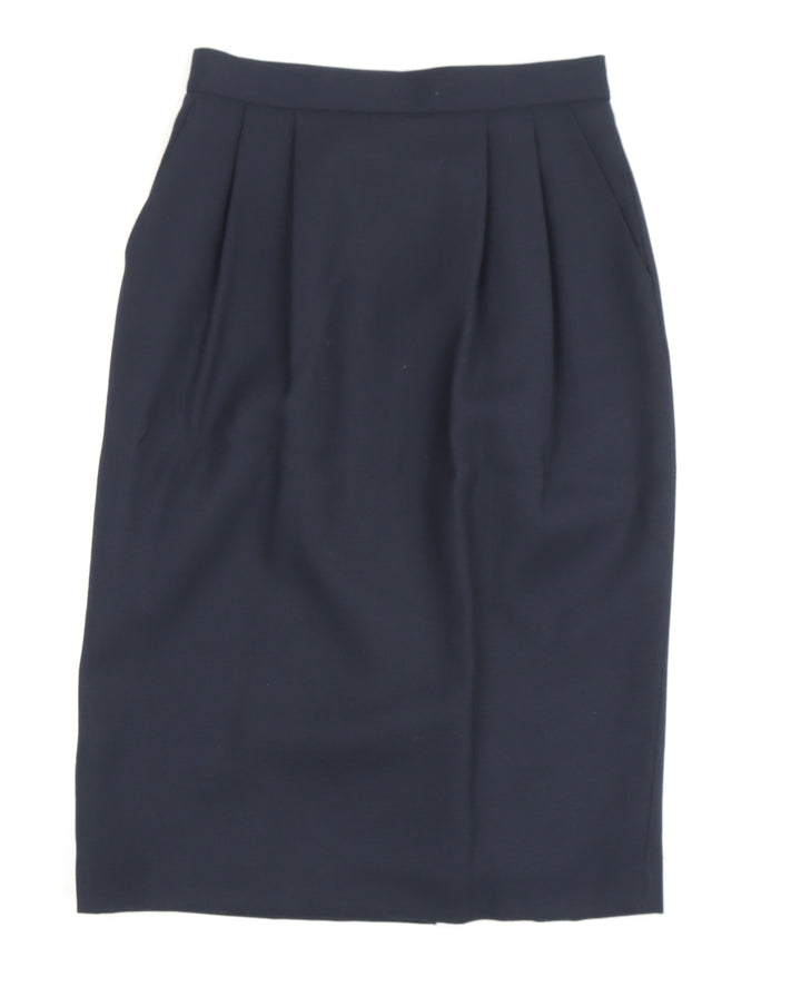 Viyella Women's Blue Pencil Skirt Knee Length Size 10