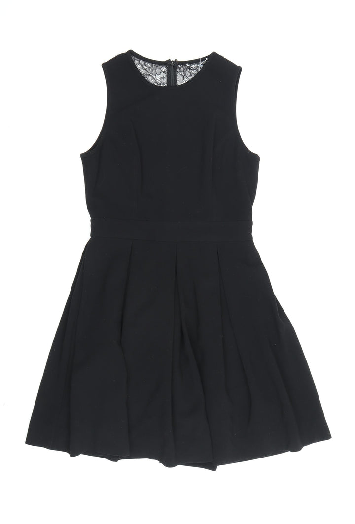 Whistles Women's Black Size 8 Sleeveless Lace Dress
