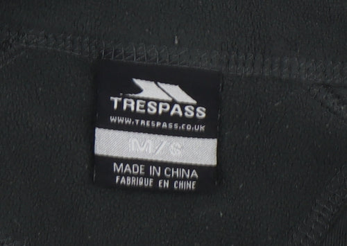 Trespass Men's Black Fleece 1/4 Zip Sweatshirt M